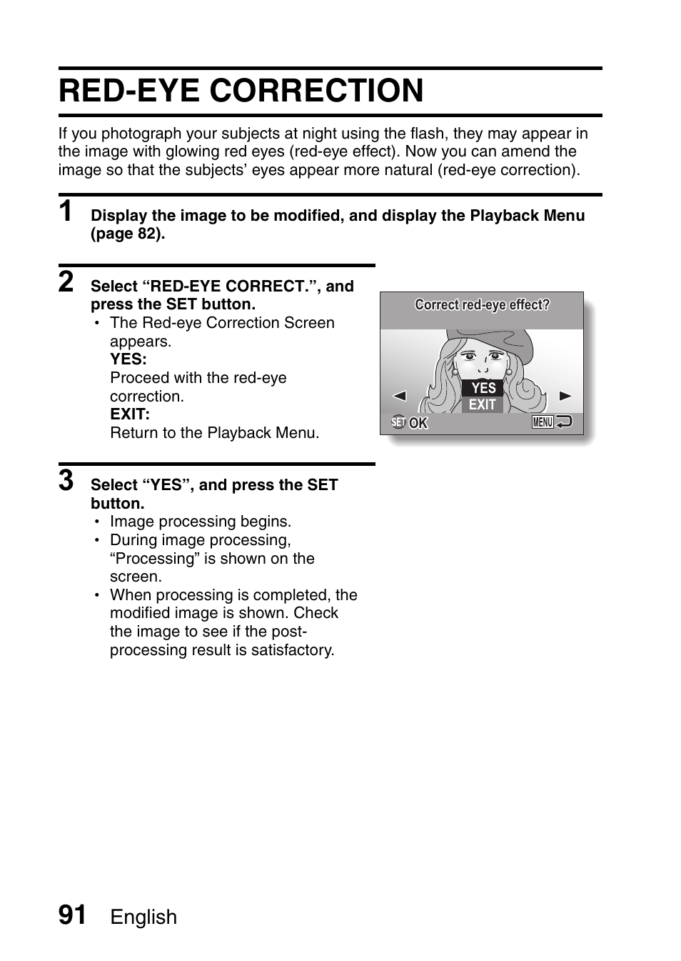 Red-eye correction | Sanyo VPC-E10EX User Manual | Page 102 / 166