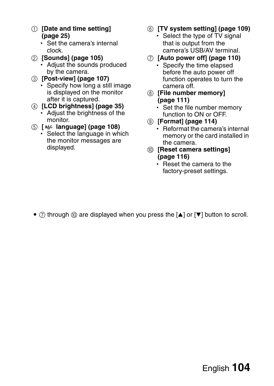 English | Sanyo VPC-E10EX User Manual | Page 115 / 166