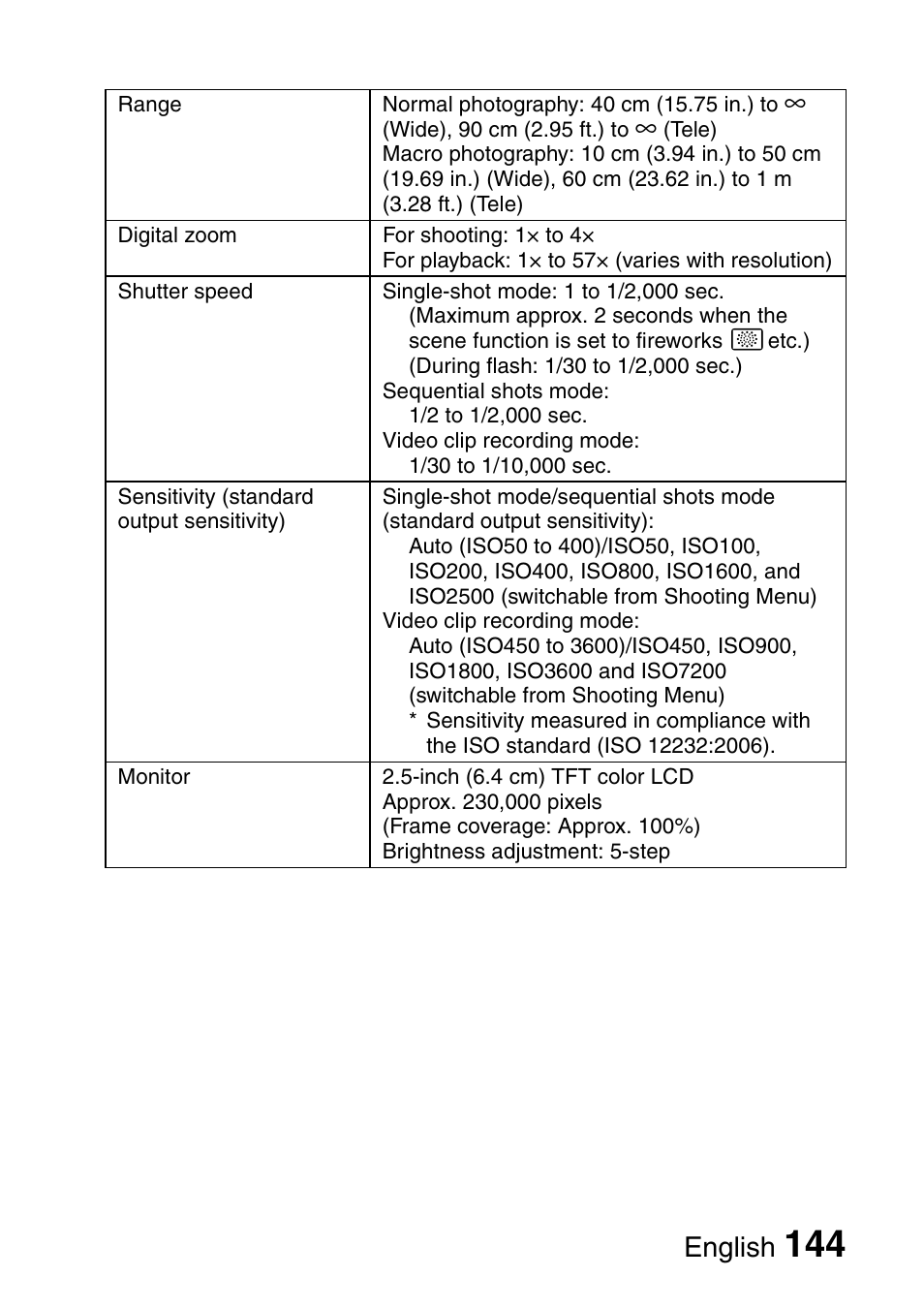 English | Sanyo VPC-E10EX User Manual | Page 155 / 166