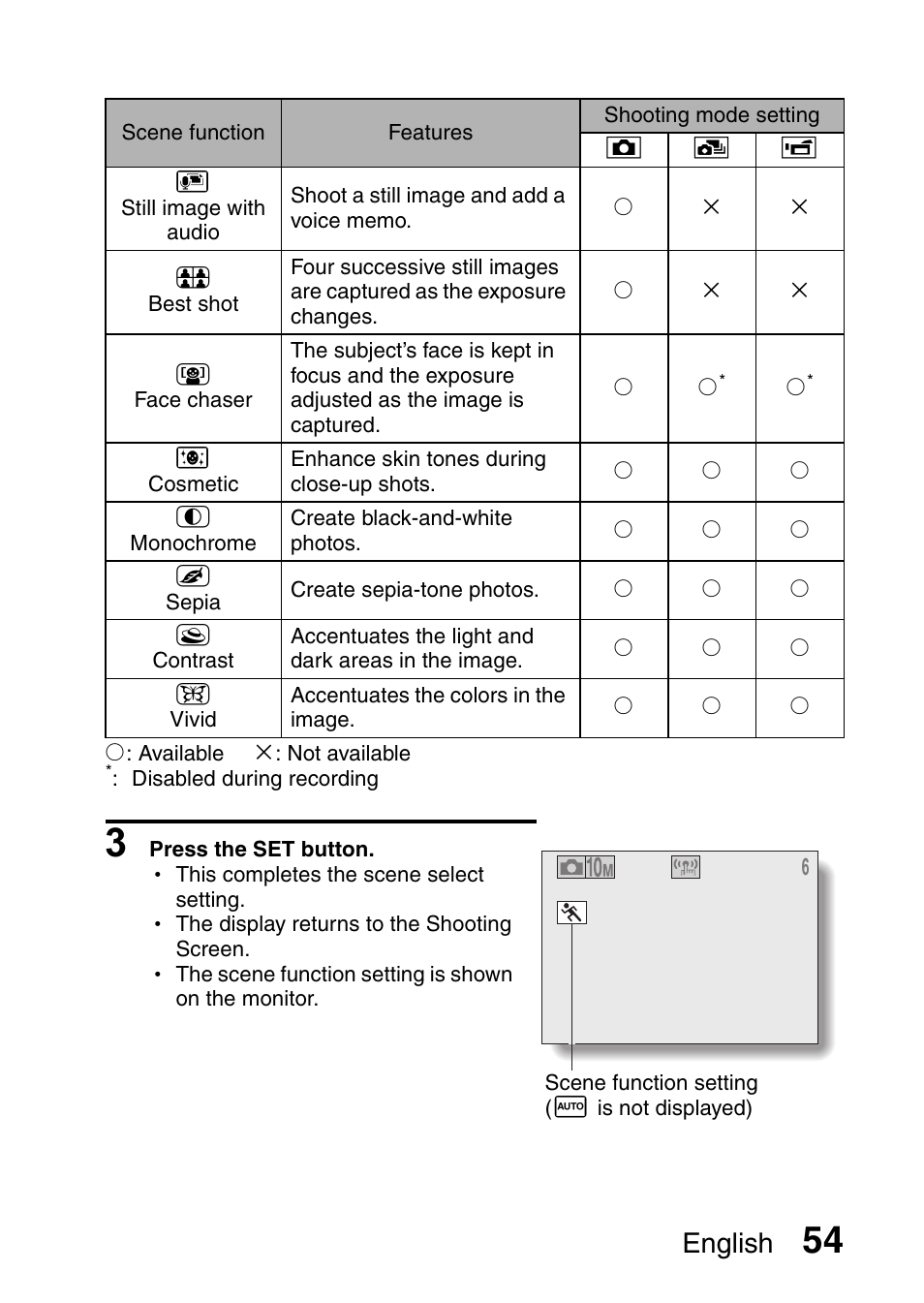 English | Sanyo VPC-E10EX User Manual | Page 65 / 166