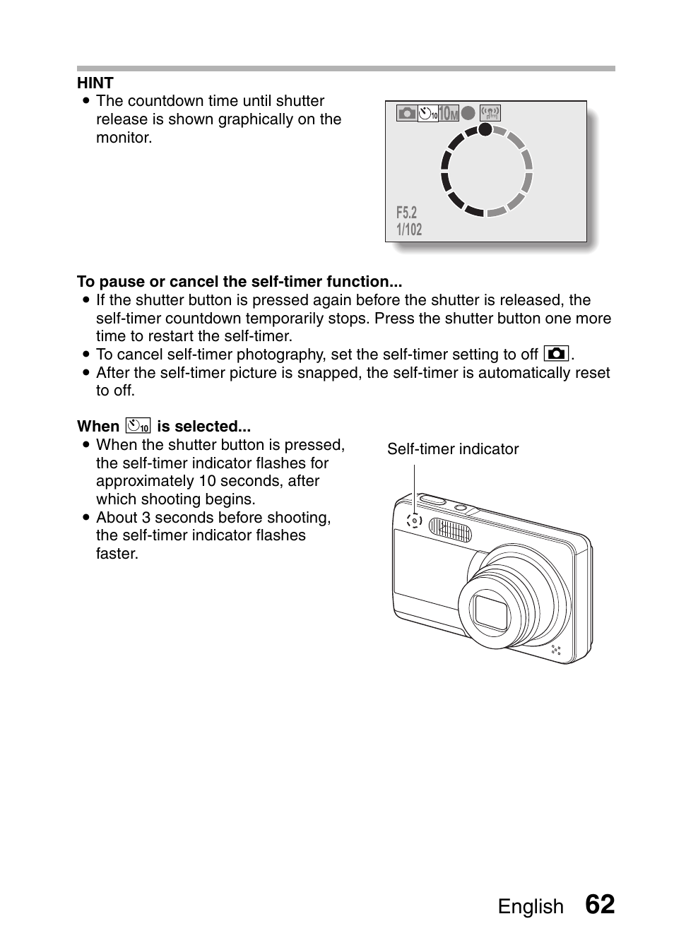 English | Sanyo VPC-E10EX User Manual | Page 73 / 166