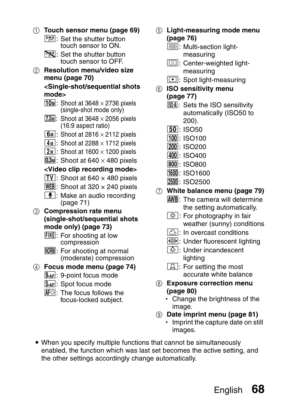 English | Sanyo VPC-E10EX User Manual | Page 79 / 166