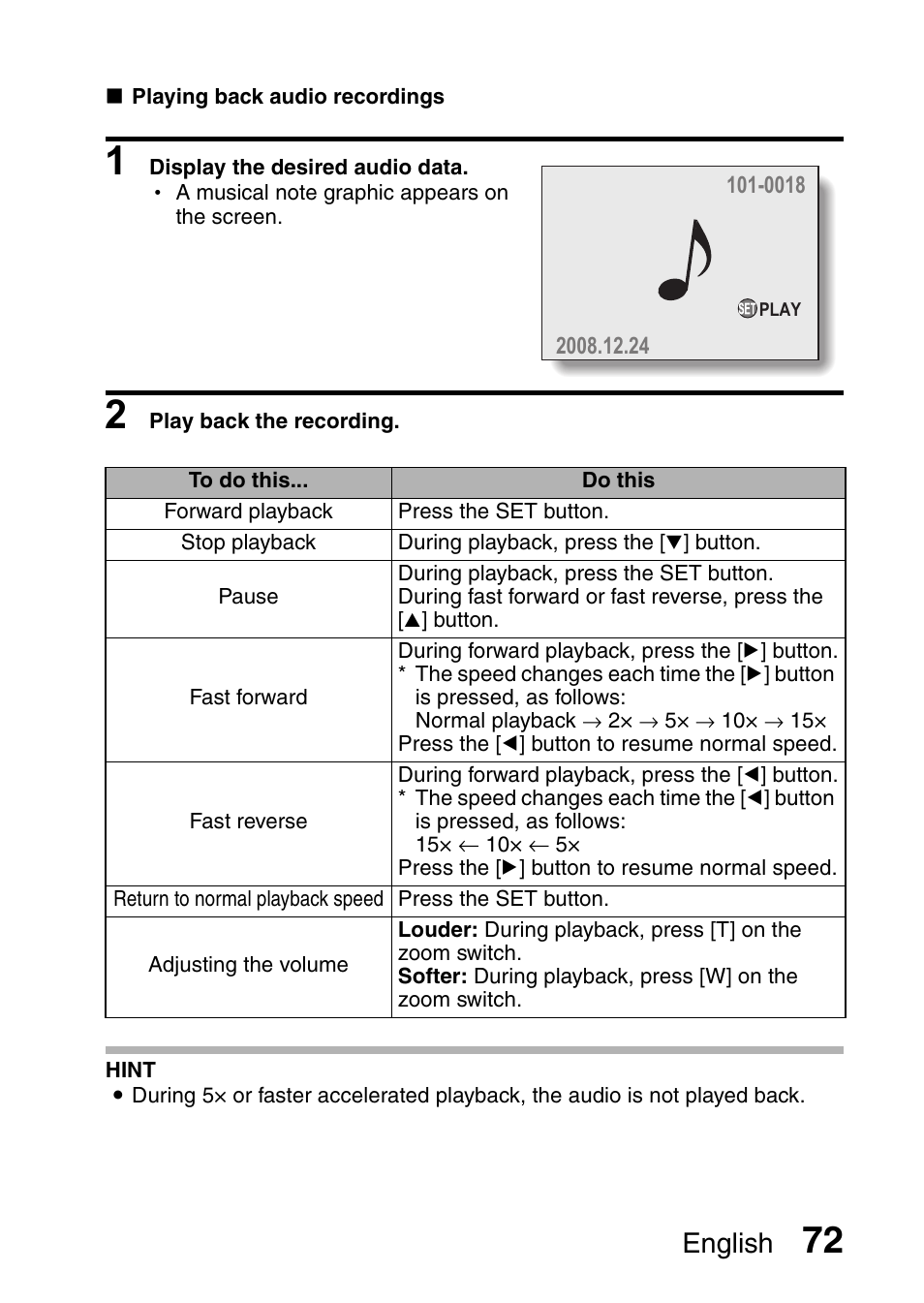 English | Sanyo VPC-E10EX User Manual | Page 83 / 166