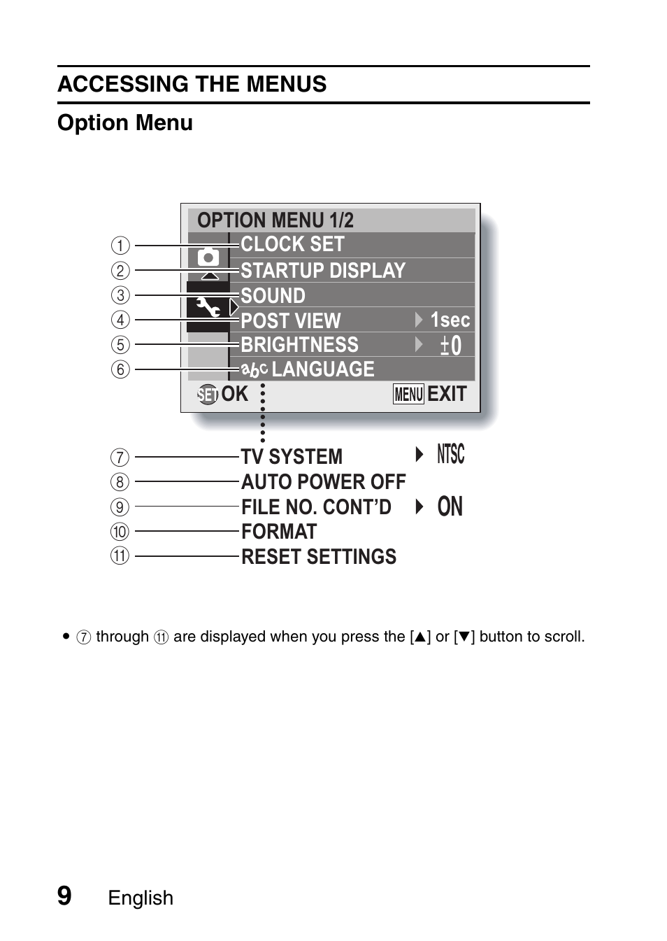 Ntsc on | Sanyo VPC-X1200GX User Manual | Page 11 / 60