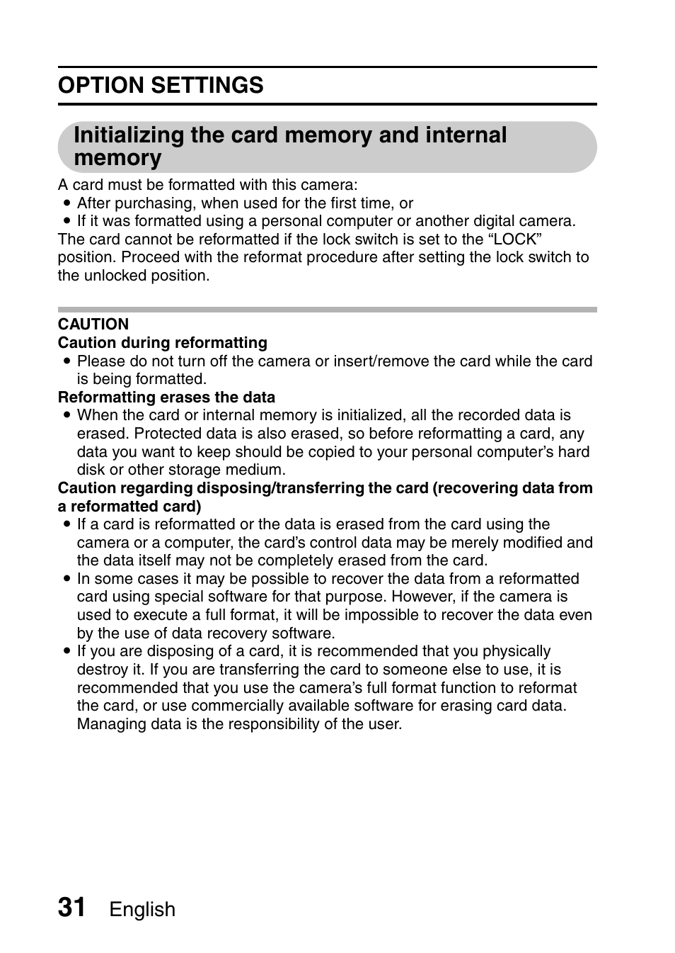 English | Sanyo VPC-X1200GX User Manual | Page 33 / 60