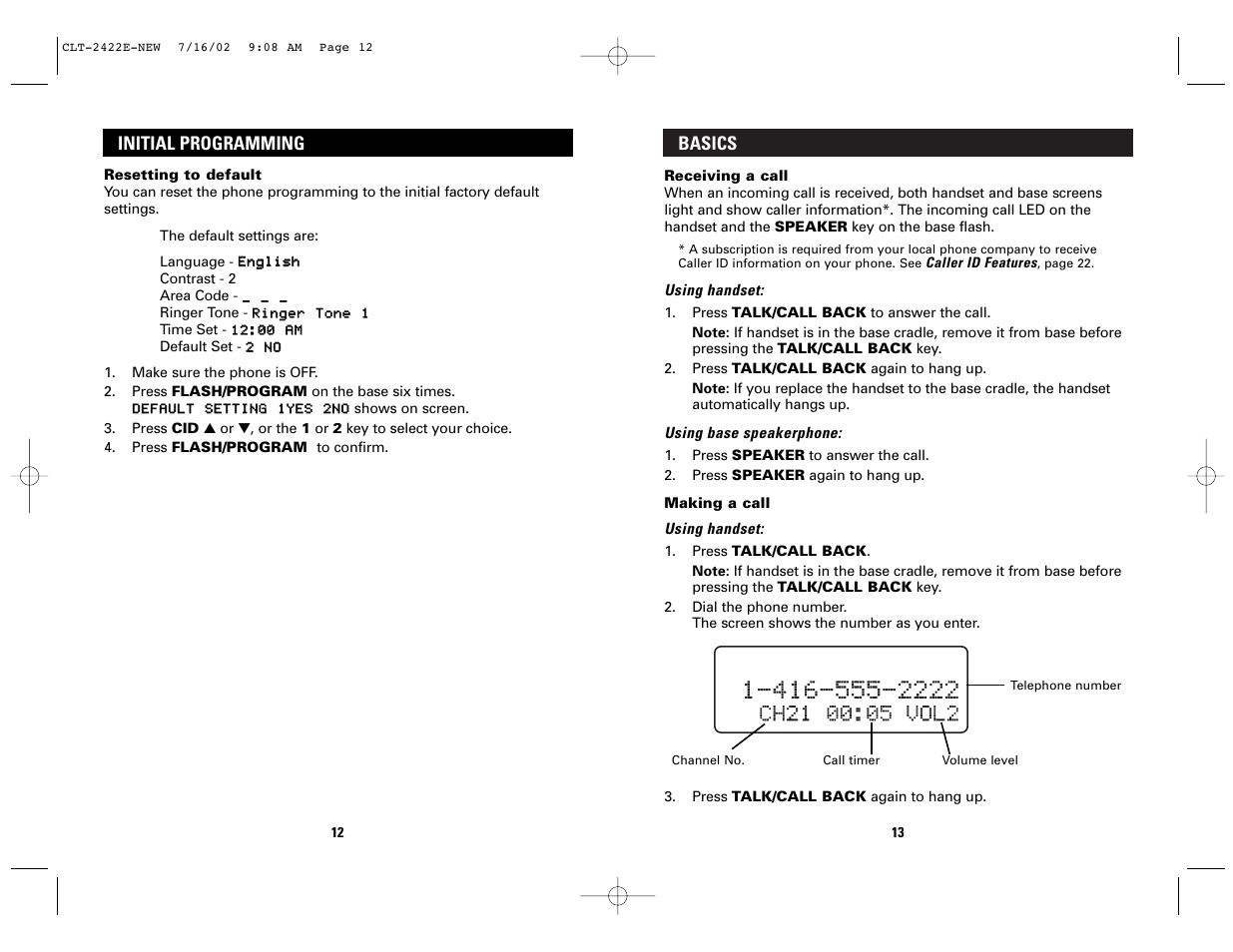 Sanyo CLT-2422 User Manual | Page 7 / 20