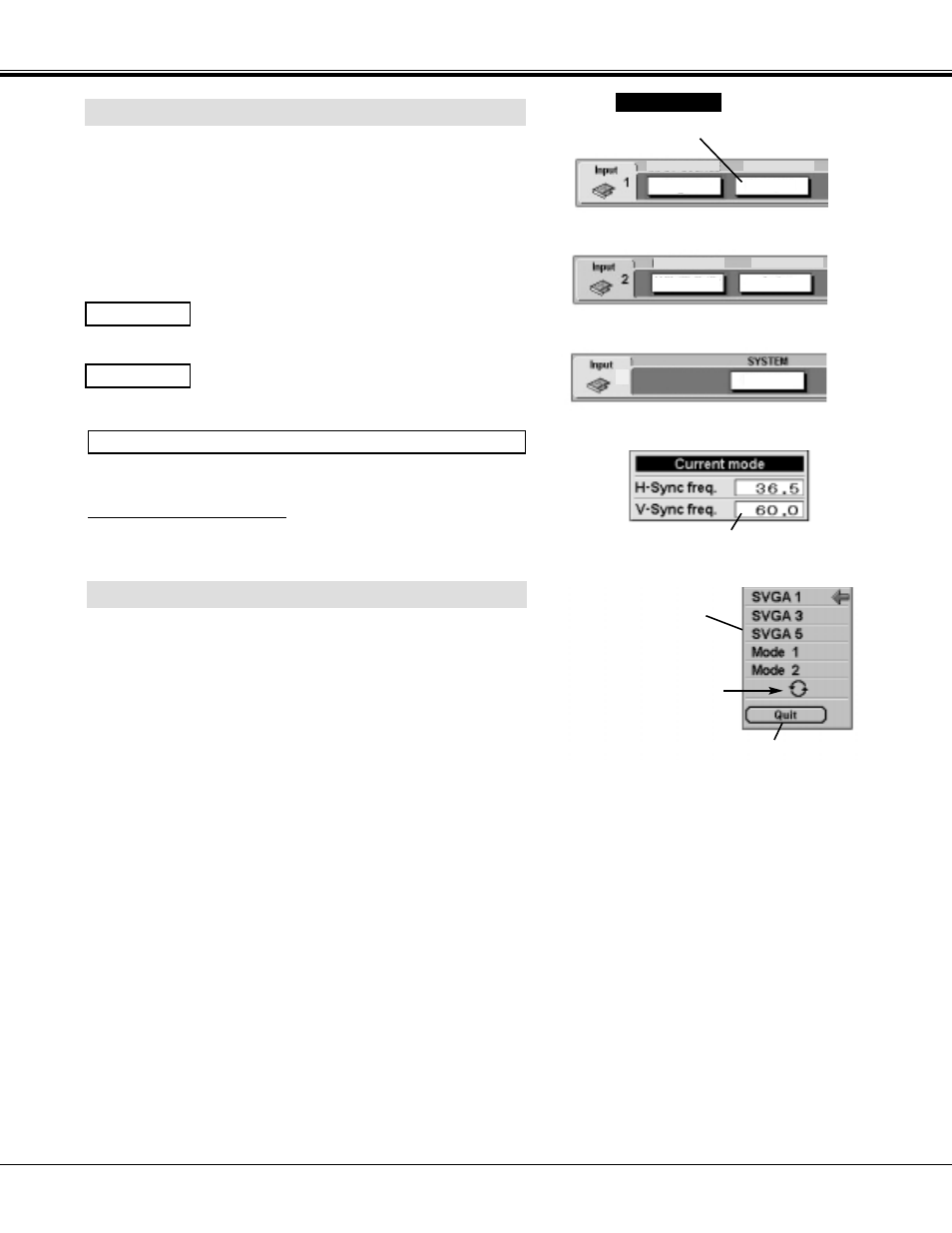 Automatic multi-scan system, Select computer system manually, Computer mode | Sanyo PLC-XF20 User Manual | Page 28 / 52
