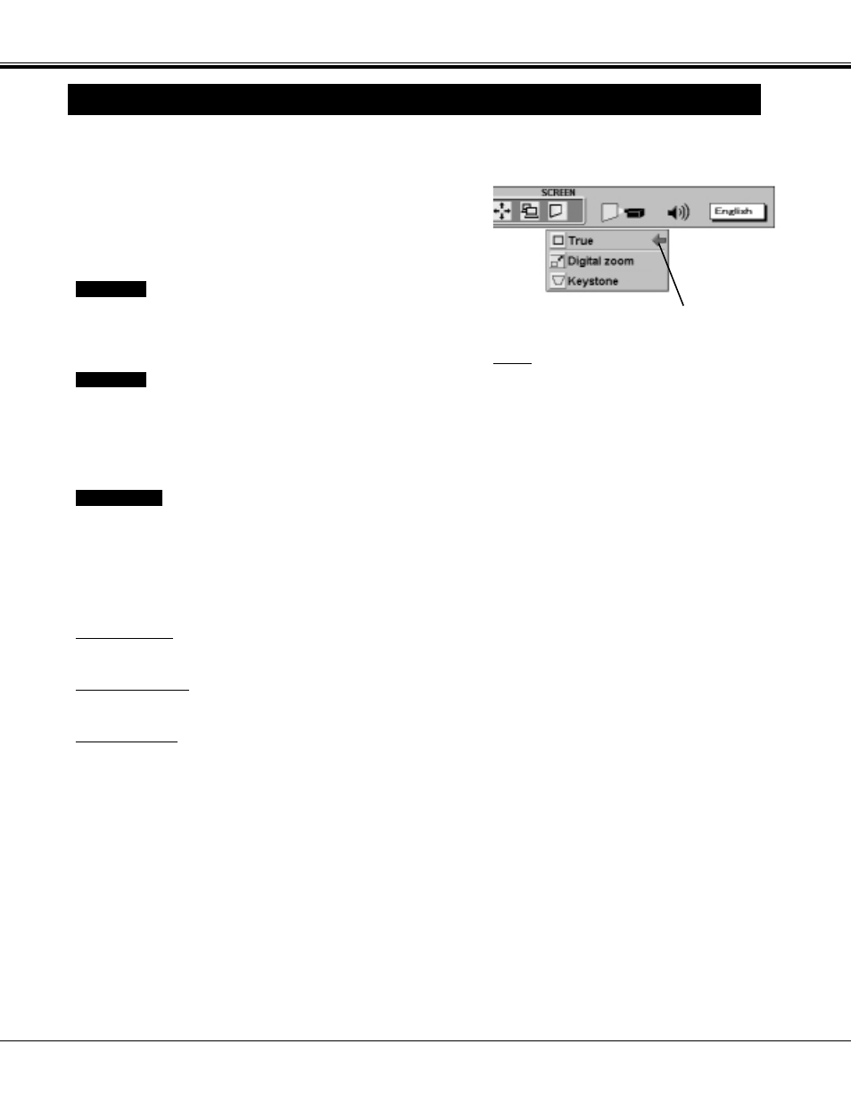 Picture screen adjustments, Picture screen adjustment, Computer mode | Sanyo PLC-XF20 User Manual | Page 34 / 52