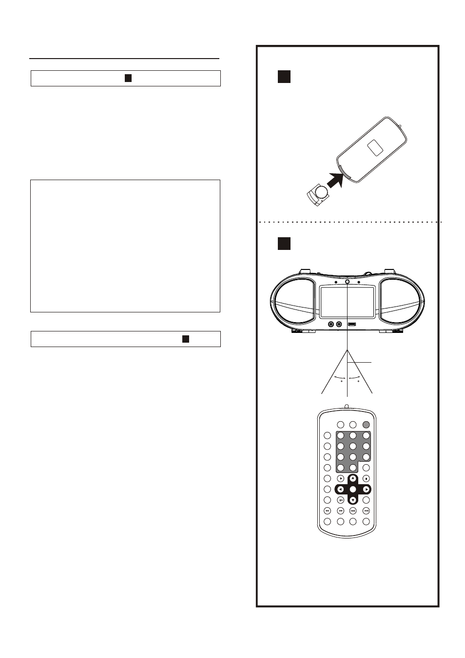 Remote control unit preparation, Remote sensor | Sanyo DVD-L77 User Manual | Page 8 / 15