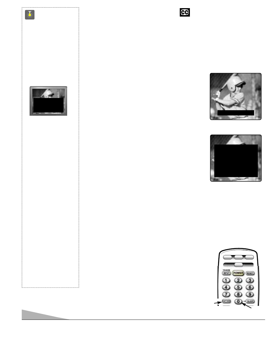 Transmisión captada, Closed-caption) | Sanyo DS35510 User Manual | Page 58 / 68
