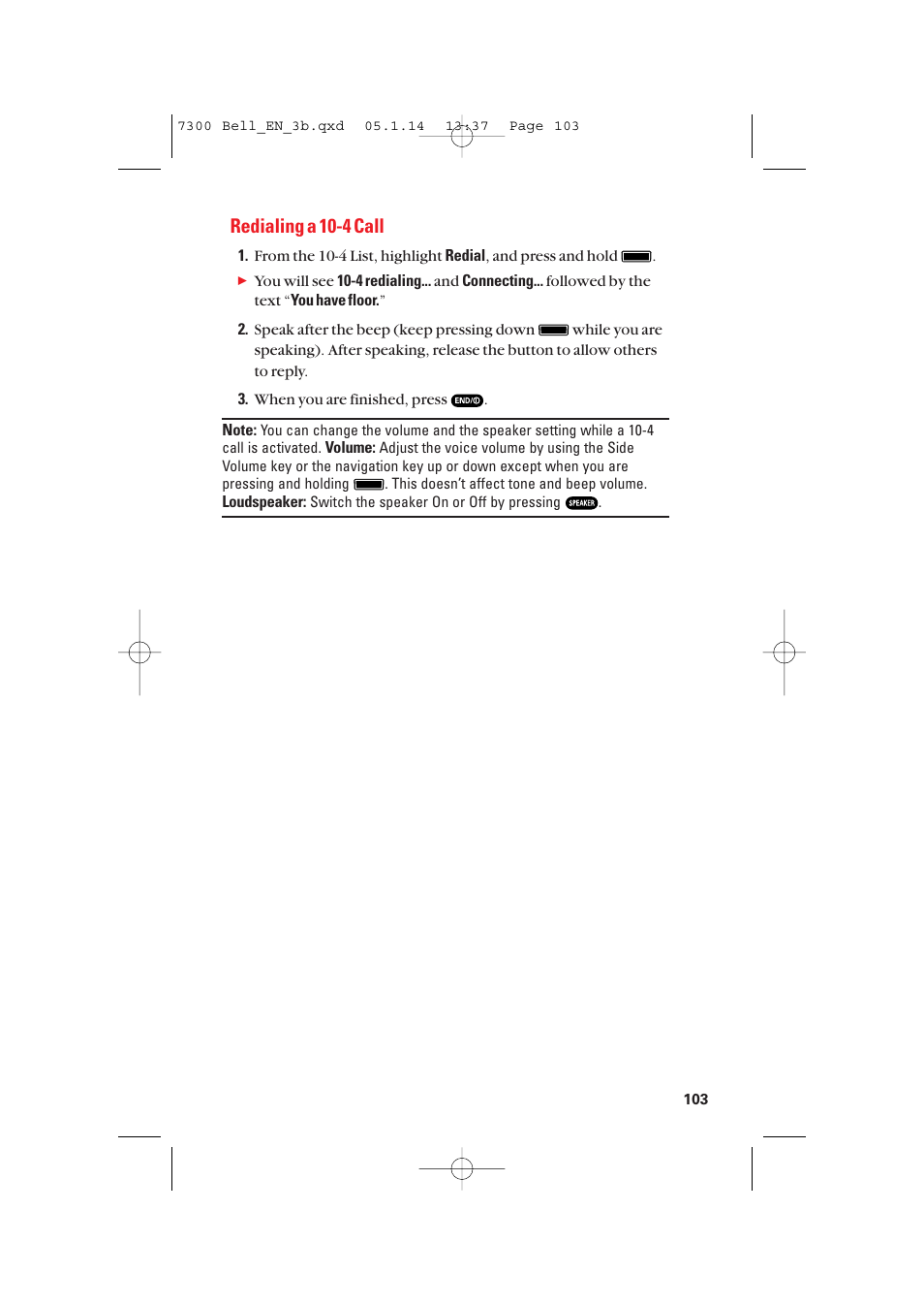 Redialing a 10-4 call | Sanyo SCP-7300 User Manual | Page 111 / 161