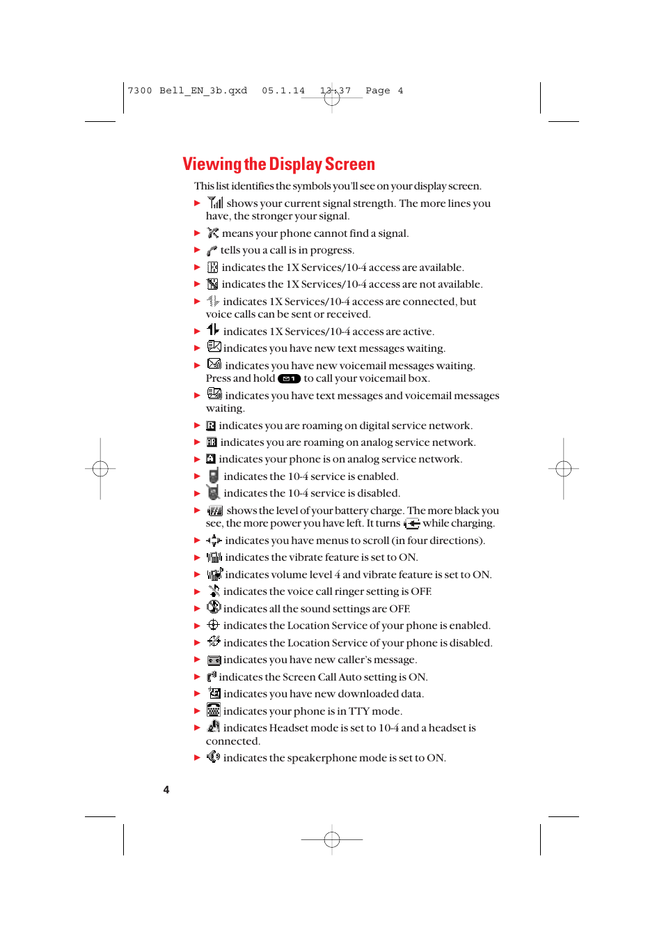 Viewing the display screen | Sanyo SCP-7300 User Manual | Page 12 / 161