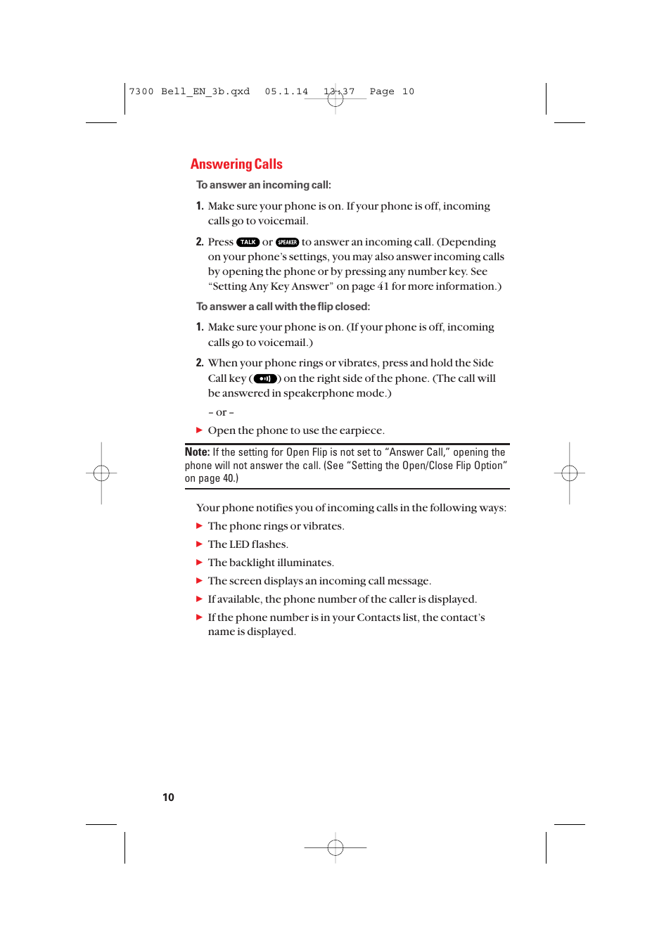 Answering calls | Sanyo SCP-7300 User Manual | Page 18 / 161