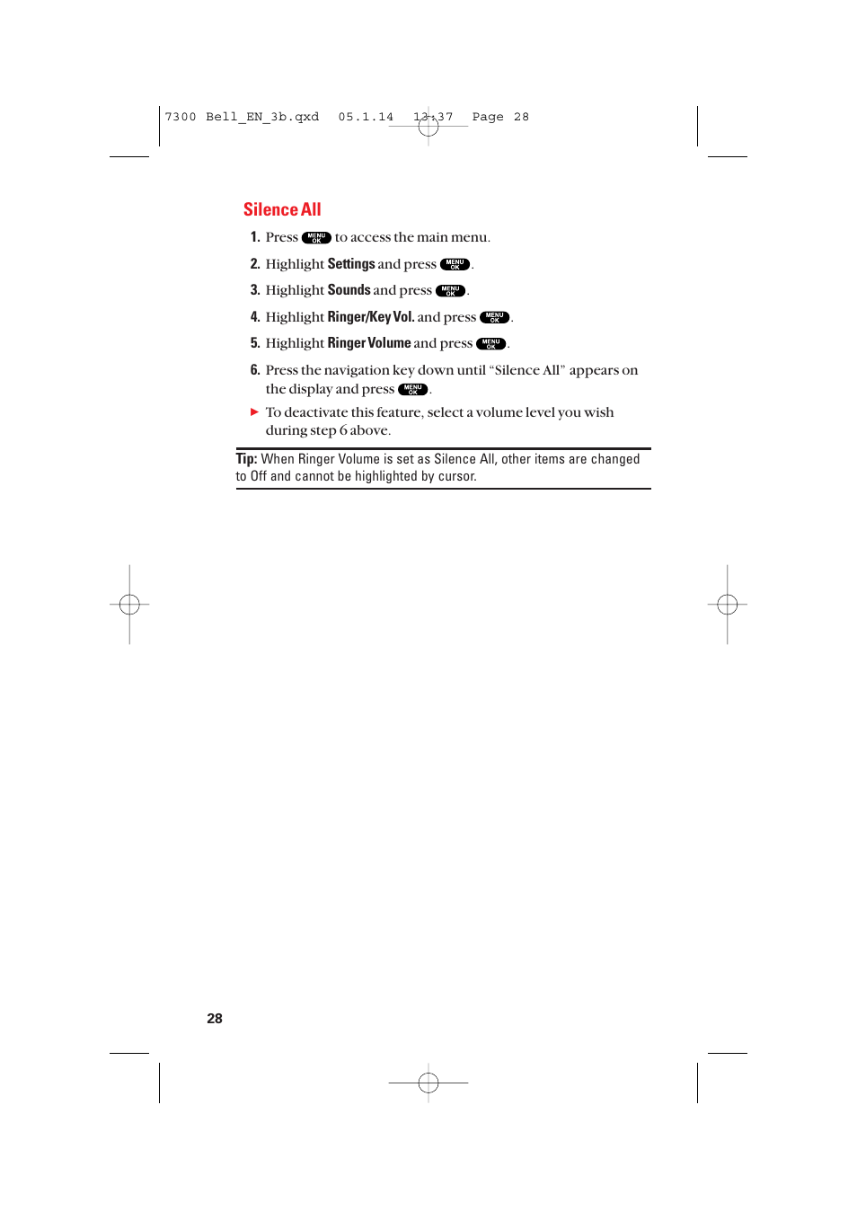 Silence all | Sanyo SCP-7300 User Manual | Page 36 / 161