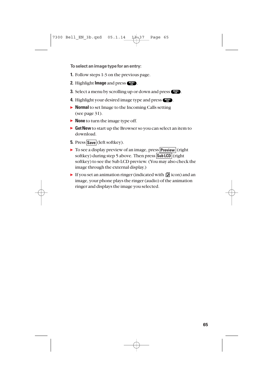 Sanyo SCP-7300 User Manual | Page 73 / 161