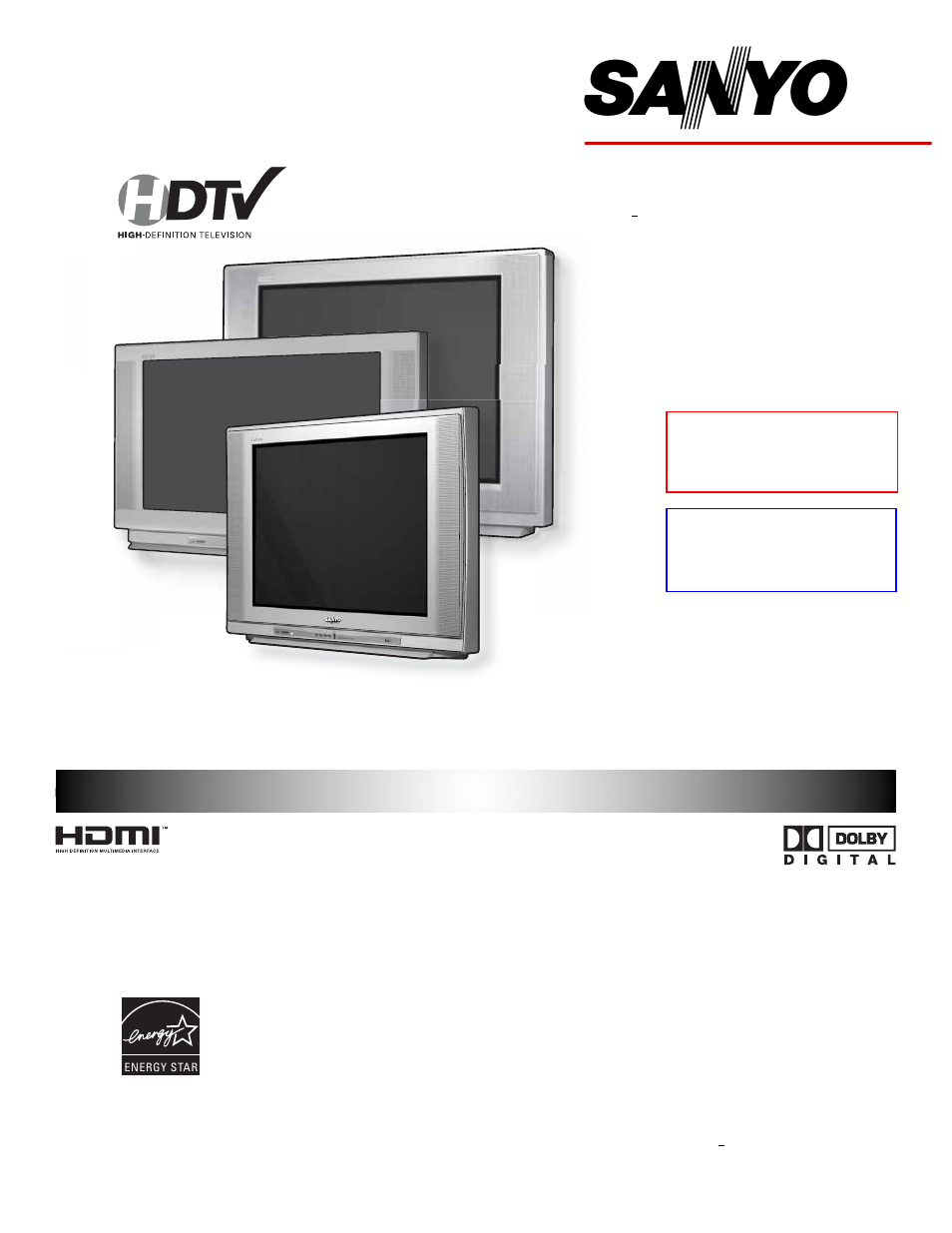 Sanyo HT27744 User Manual | 72 pages