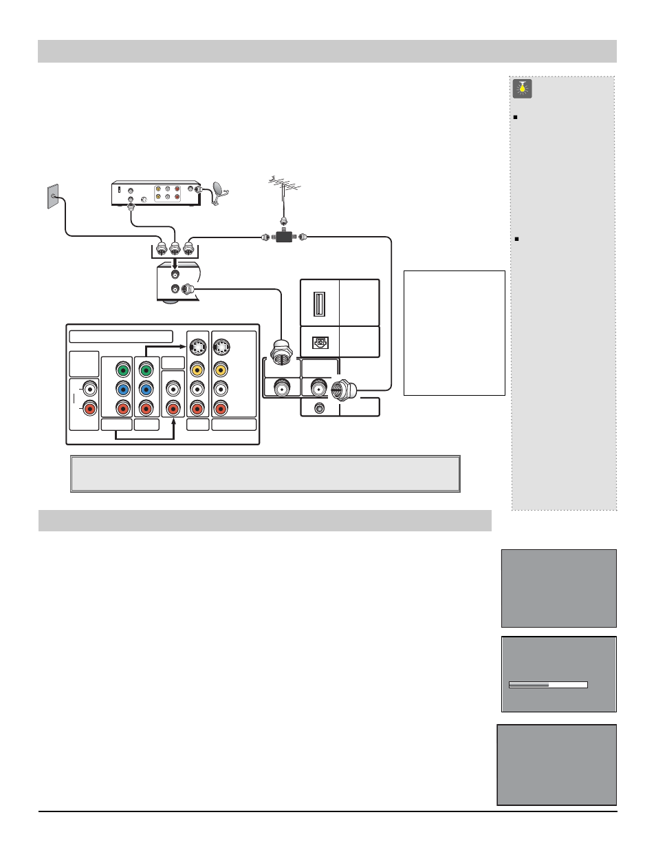 Preparando la tv conexiones de la señal, Información rápida | Sanyo HT27744 User Manual | Page 30 / 72