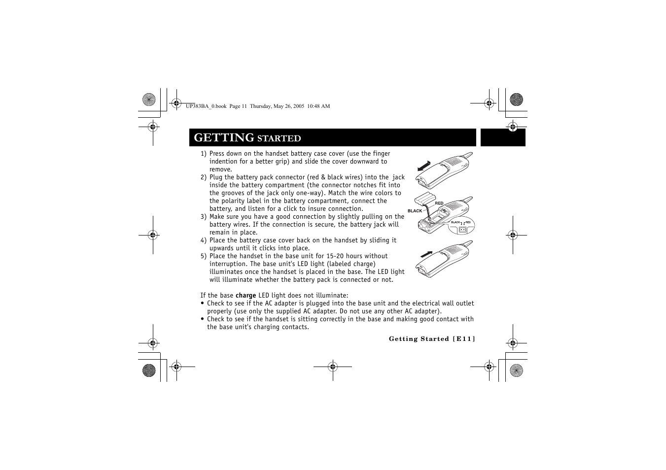 Getting | Sanyo CLT-E32 User Manual | Page 13 / 88