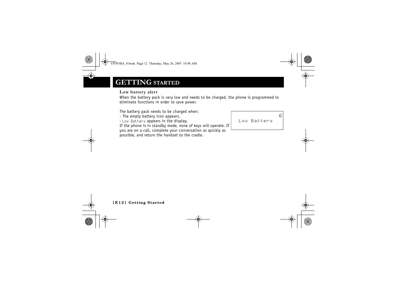 Getting | Sanyo CLT-E32 User Manual | Page 14 / 88