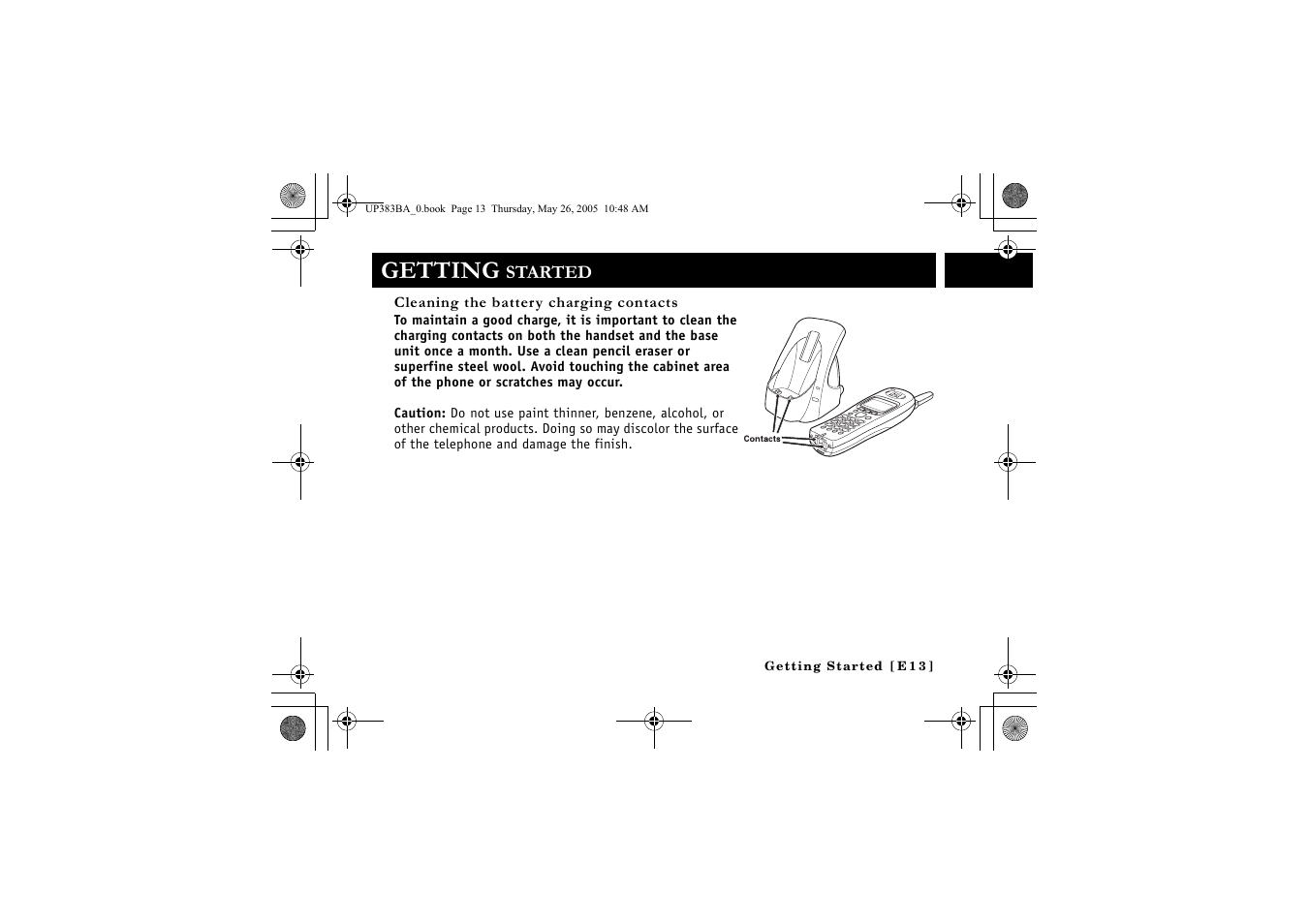 Getting | Sanyo CLT-E32 User Manual | Page 15 / 88