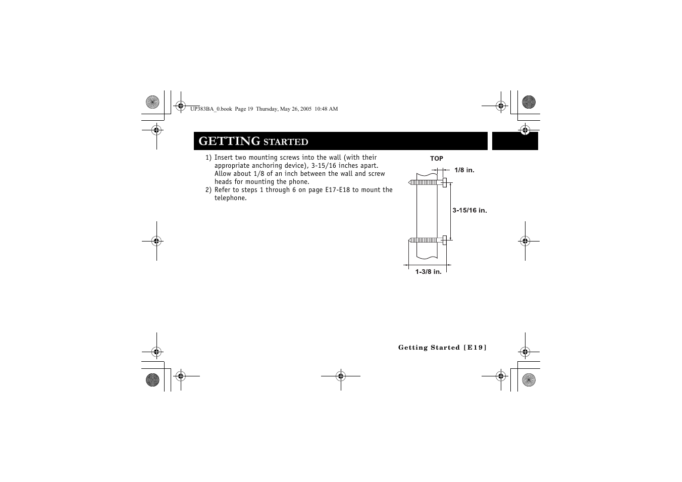 Getting | Sanyo CLT-E32 User Manual | Page 21 / 88