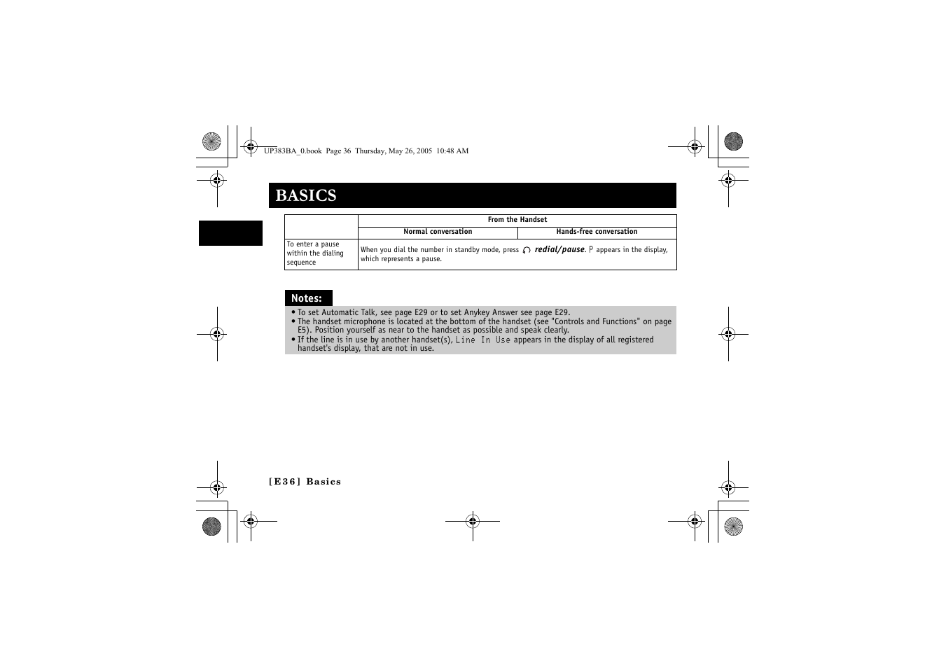 Basics | Sanyo CLT-E32 User Manual | Page 38 / 88