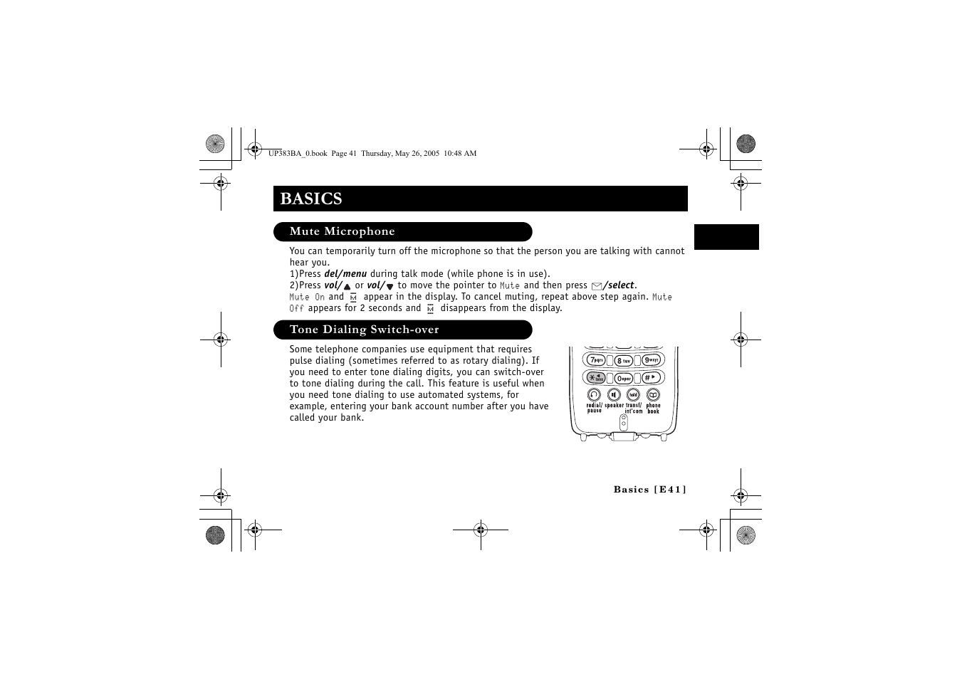 Basics | Sanyo CLT-E32 User Manual | Page 43 / 88