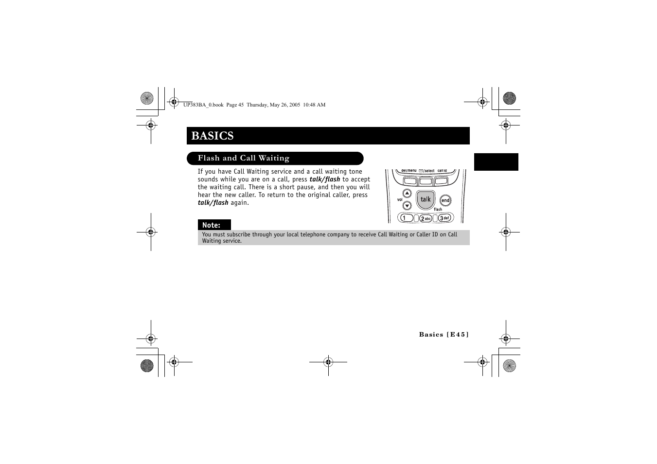 Basics | Sanyo CLT-E32 User Manual | Page 47 / 88