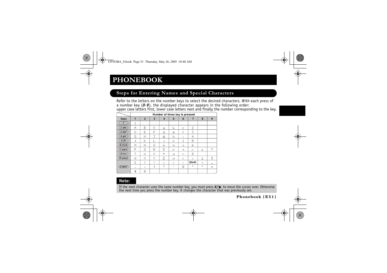 Phonebook | Sanyo CLT-E32 User Manual | Page 53 / 88
