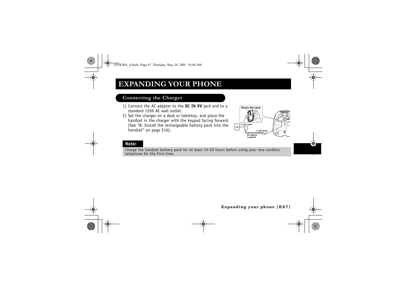 Expanding your phone | Sanyo CLT-E32 User Manual | Page 69 / 88