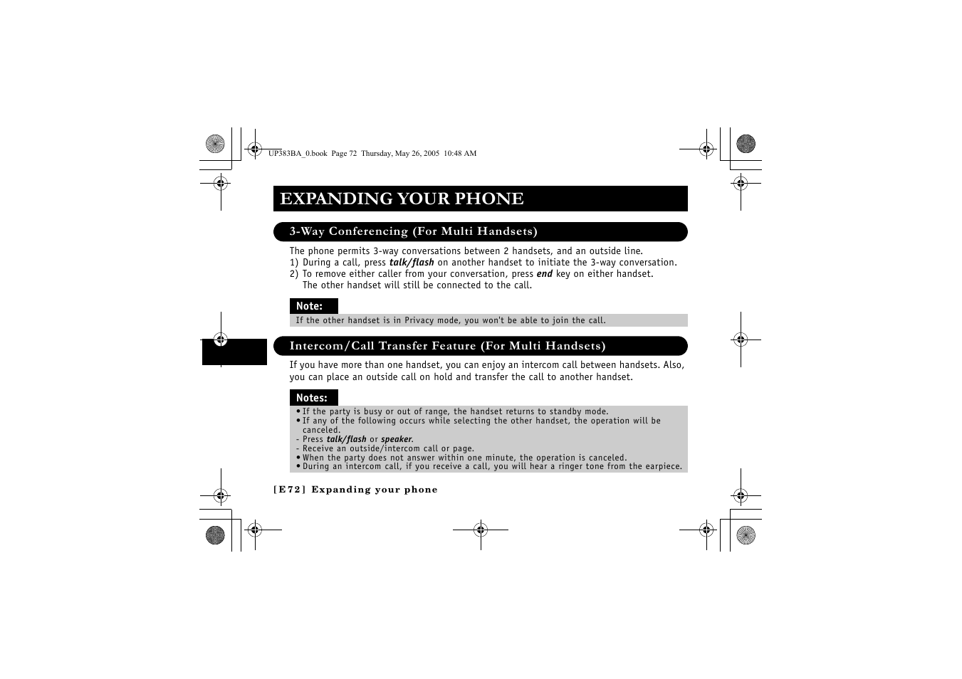 Expanding your phone | Sanyo CLT-E32 User Manual | Page 74 / 88