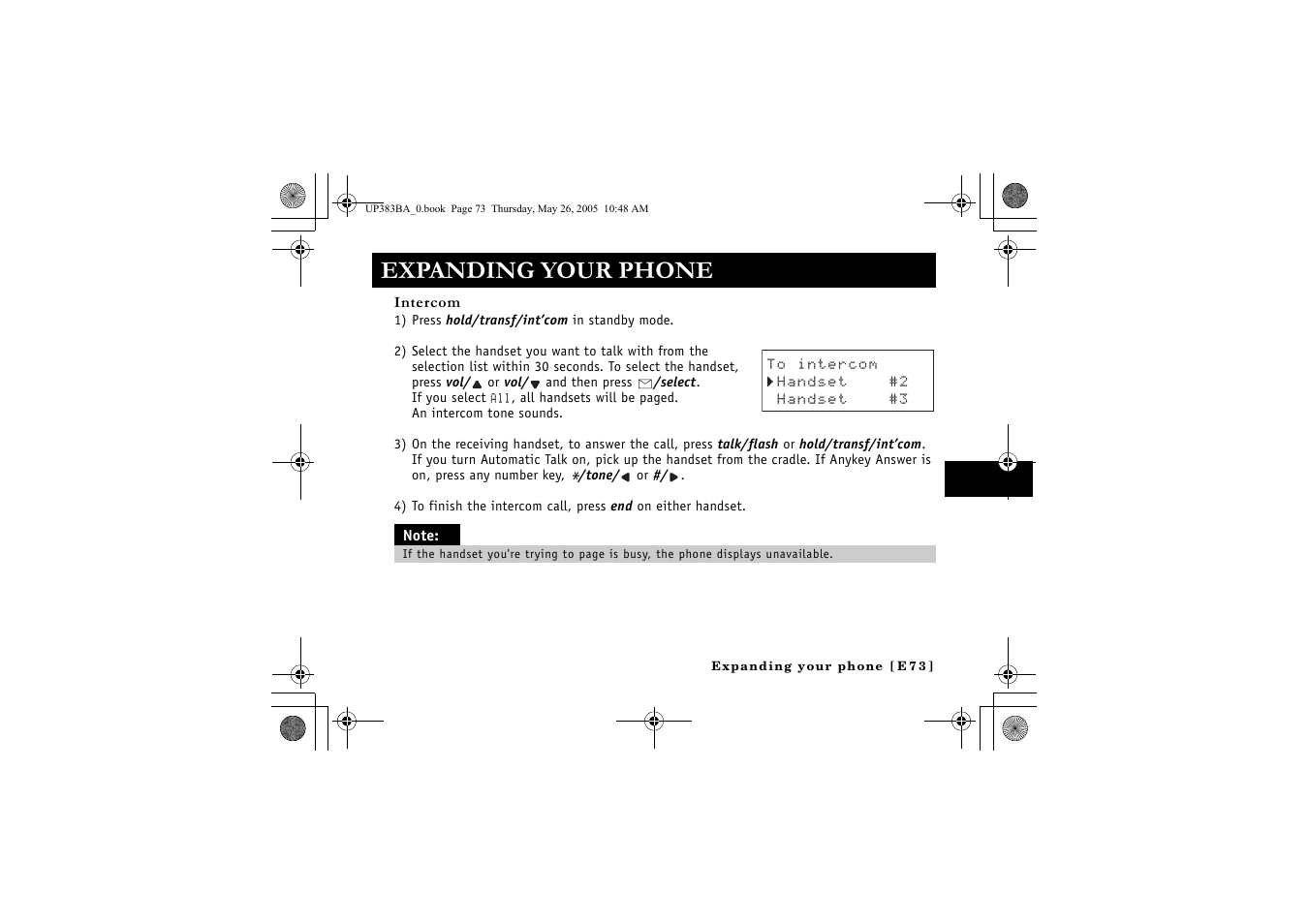 Expanding your phone | Sanyo CLT-E32 User Manual | Page 75 / 88