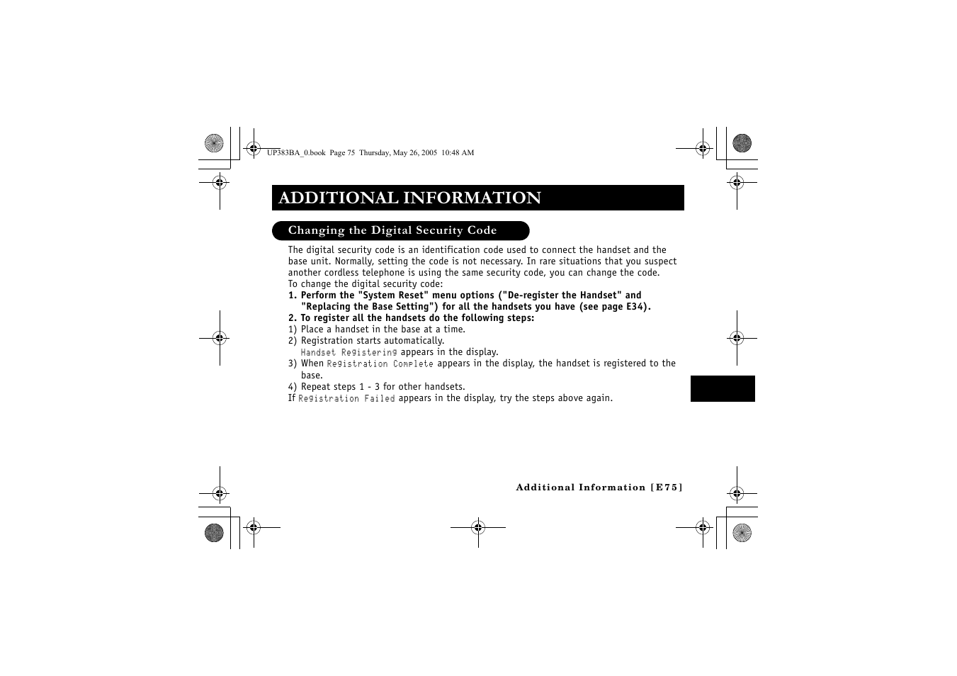 Additional information | Sanyo CLT-E32 User Manual | Page 77 / 88