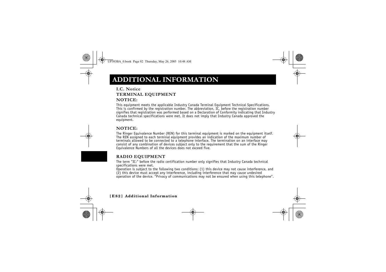 Additional information | Sanyo CLT-E32 User Manual | Page 84 / 88