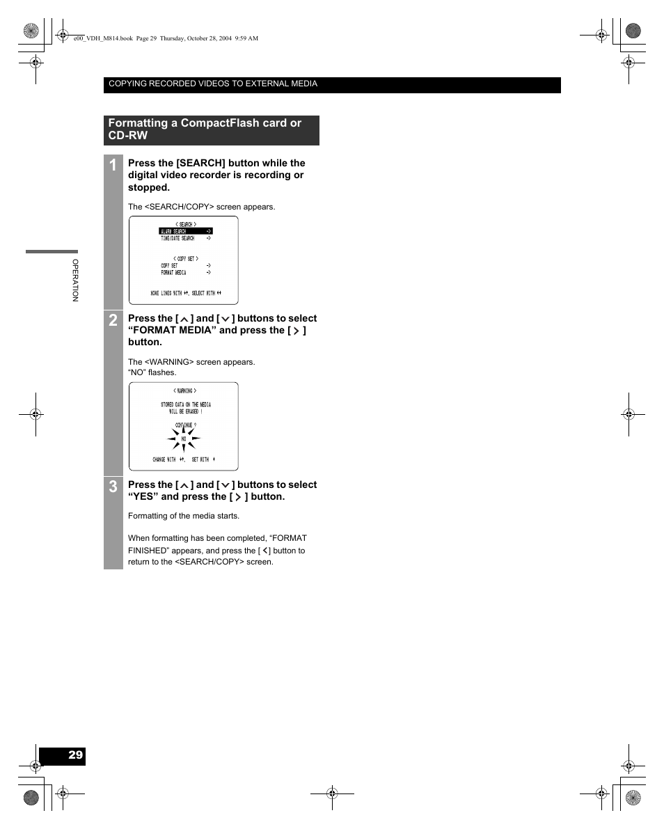 Sanyo DSR-M814 User Manual | Page 30 / 73