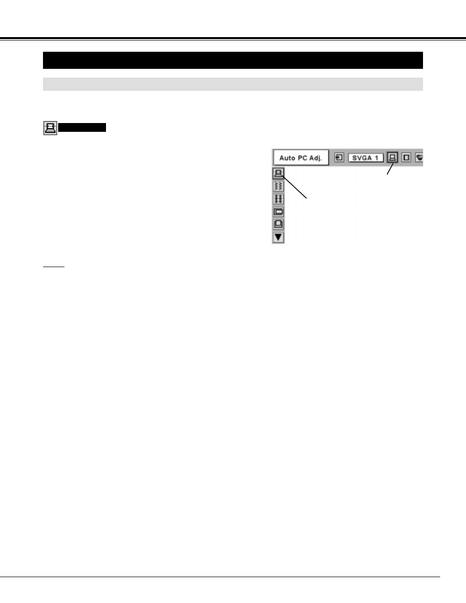 Pc adjustment | Sanyo PLC-UF10 User Manual | Page 29 / 52