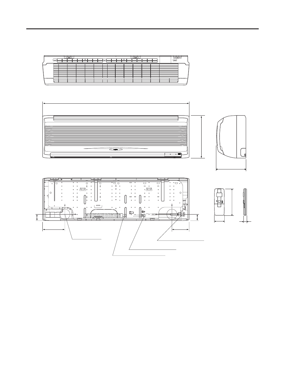 Dimensional data | Sanyo CL2462R User Manual | Page 13 / 58