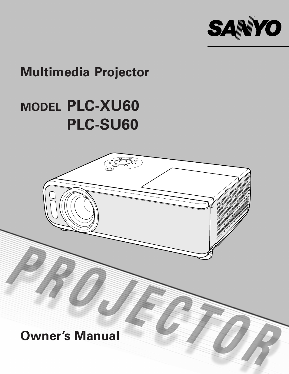 Sanyo PLC-SU60 User Manual | 60 pages