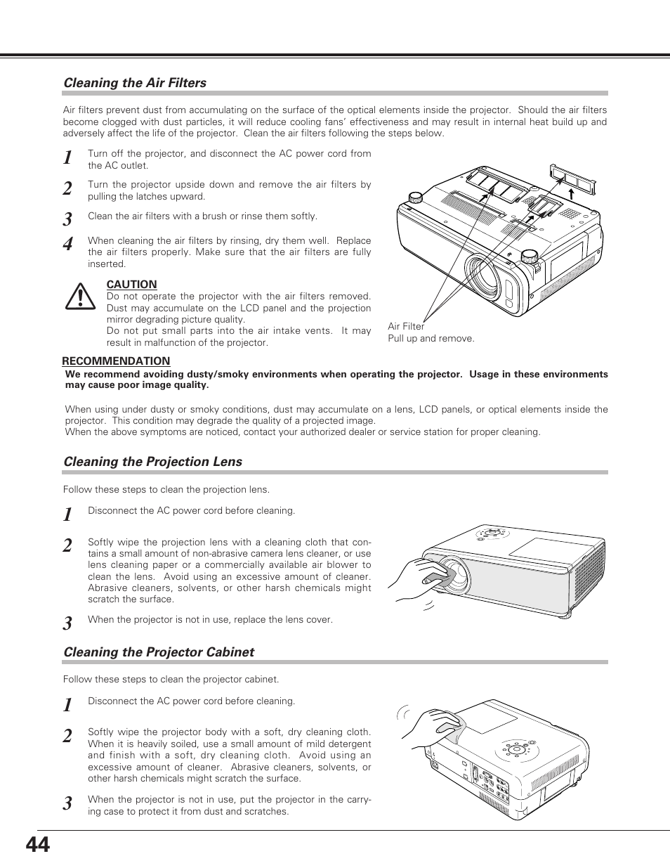 Sanyo PLC-SU60 User Manual | Page 44 / 60