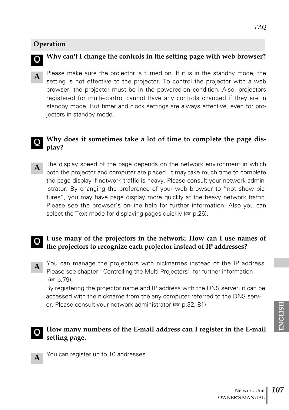 Sanyo PJ-Net Organizer Plus POA-PN02 User Manual | Page 107 / 114