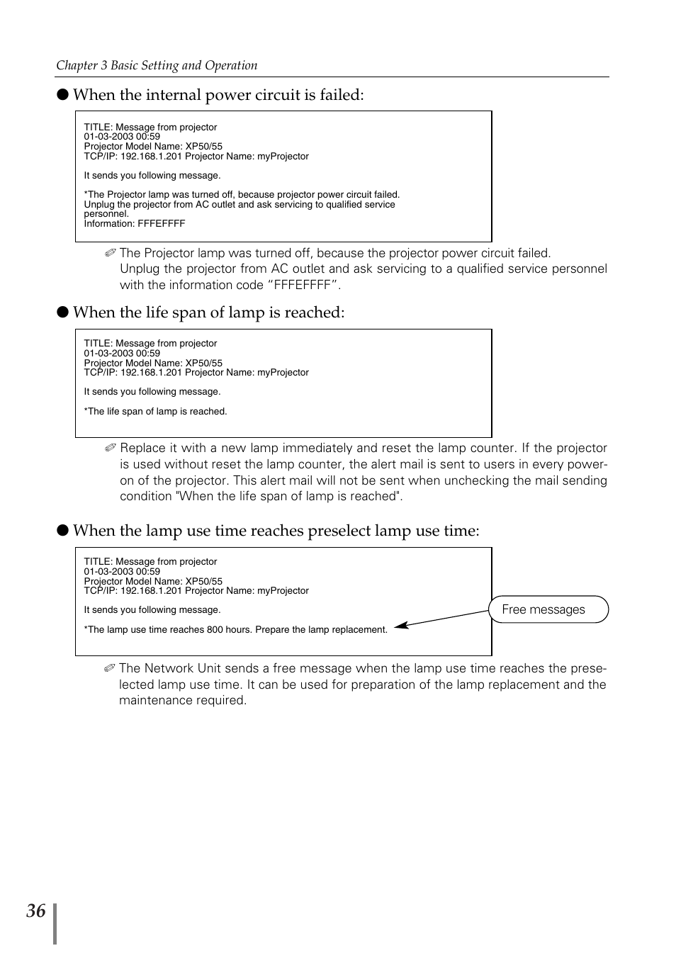 Sanyo PJ-Net Organizer Plus POA-PN02 User Manual | Page 36 / 114