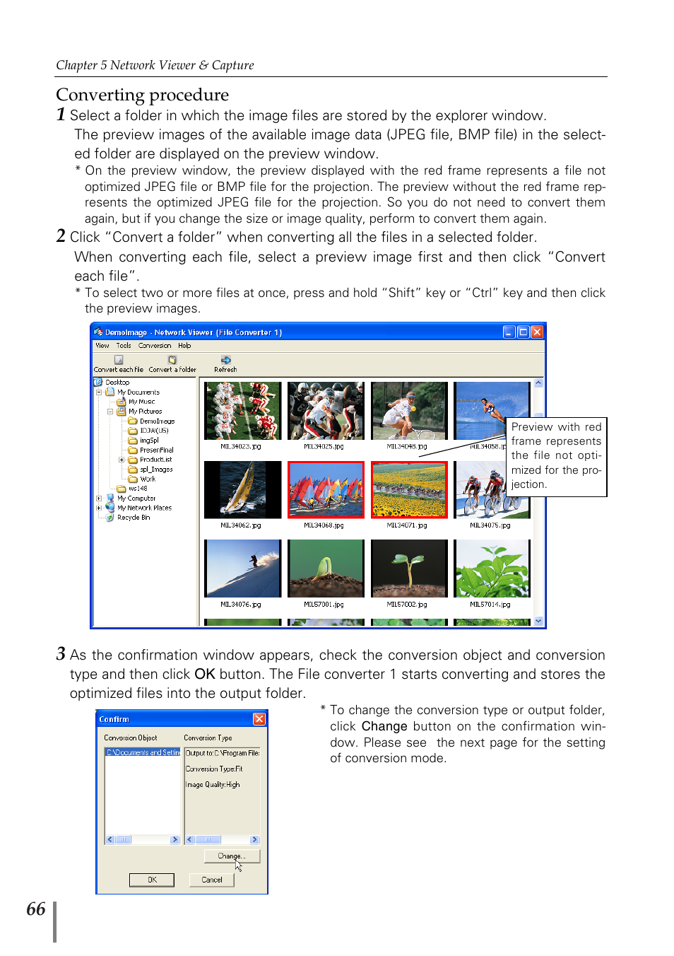 Converting procedure | Sanyo PJ-Net Organizer Plus POA-PN02 User Manual | Page 66 / 114