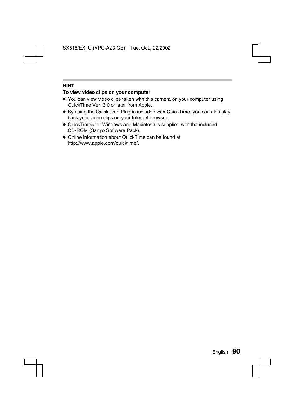 Sanyo VPC-AZ3 User Manual | Page 93 / 207