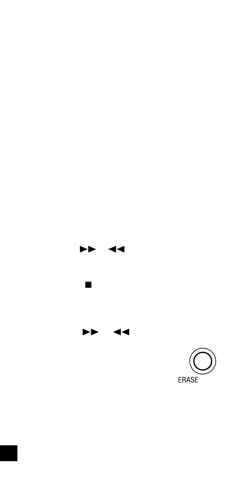 Erasing | Sanyo ICR-B35 User Manual | Page 18 / 32