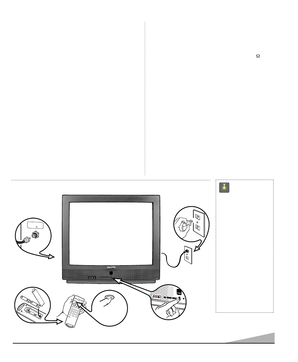 Features, Specifications, Basic setup | Quicktips, Trilingual on-screen menu, Automatic channel search, Auto shut off, Closed-captioning/quikcap, Digital picture controls with on-screen display, Mts stereo/dbx | Sanyo AVM-2751S User Manual | Page 3 / 52