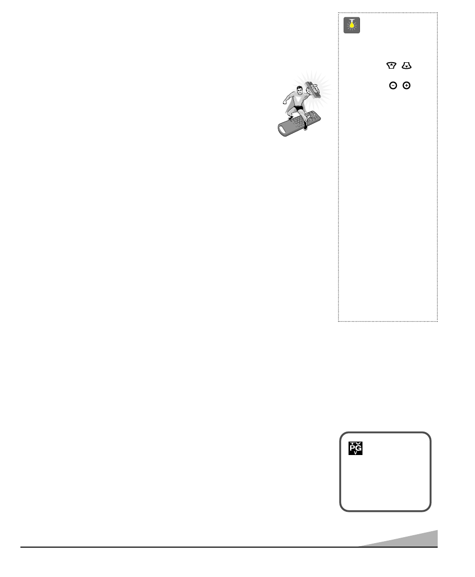 Informacíon de guía-v, Tipos de programacion que reciben clasificación, Consejos rápidos | C 34, Use las teclas de, Y las teclas de | Sanyo AVM-2751S User Manual | Page 45 / 52