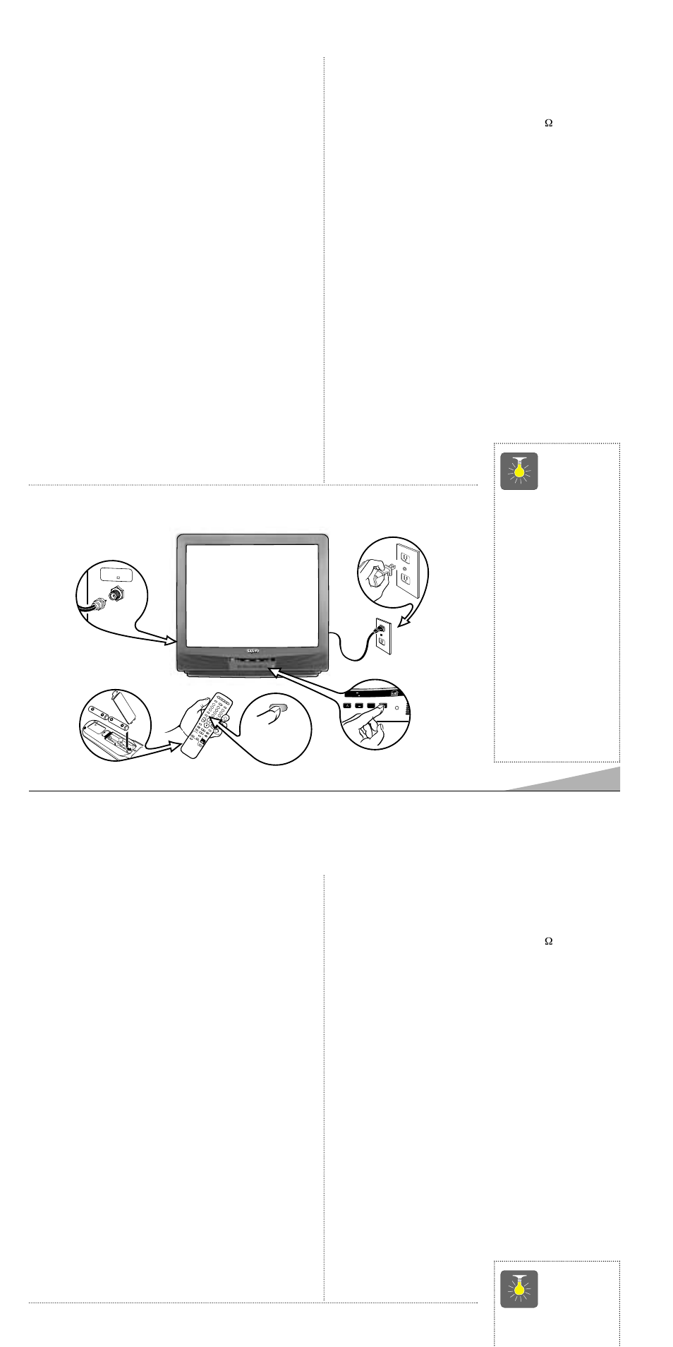 Specifications, Quicktips, Basic setup | Features | Sanyo AVM-3280G User Manual | Page 3 / 40