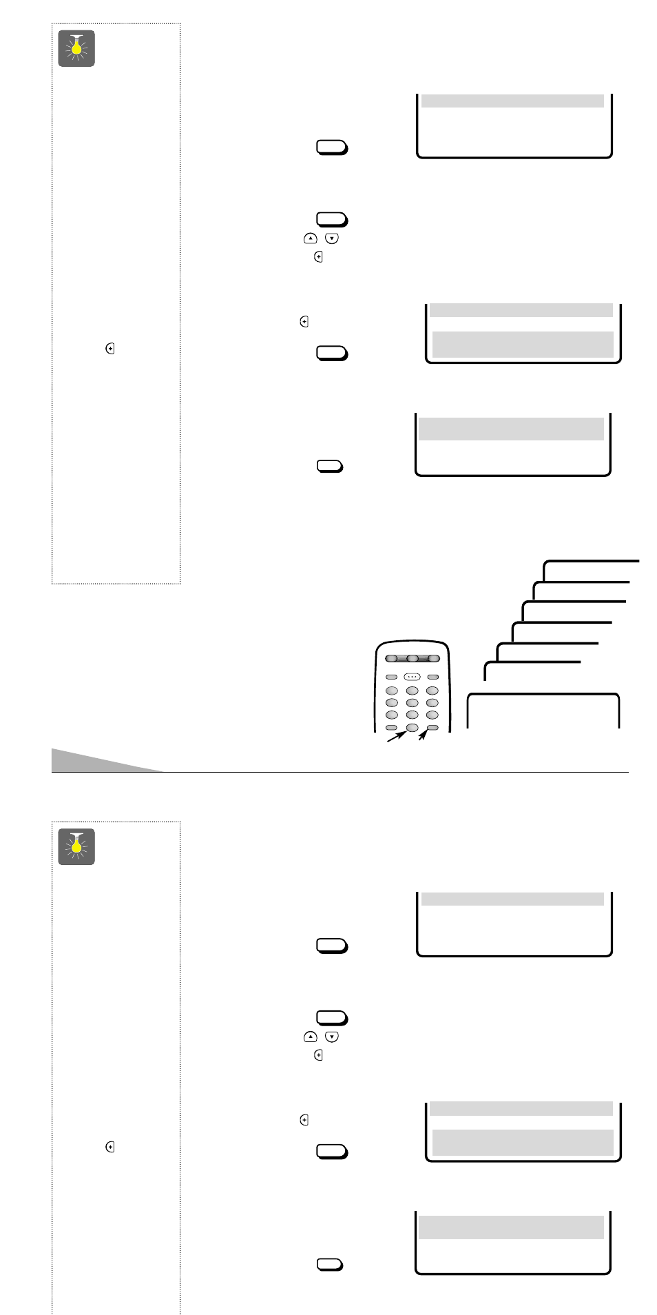Ajustando el cronómetro para dormir, Ajustando el ronómetro para, 30 agregando o borrando canales | Seleccionando el desplegado de lenguaje, Consejos rápidos, Agregando o borrando canales | Sanyo AVM-3280G User Manual | Page 30 / 40