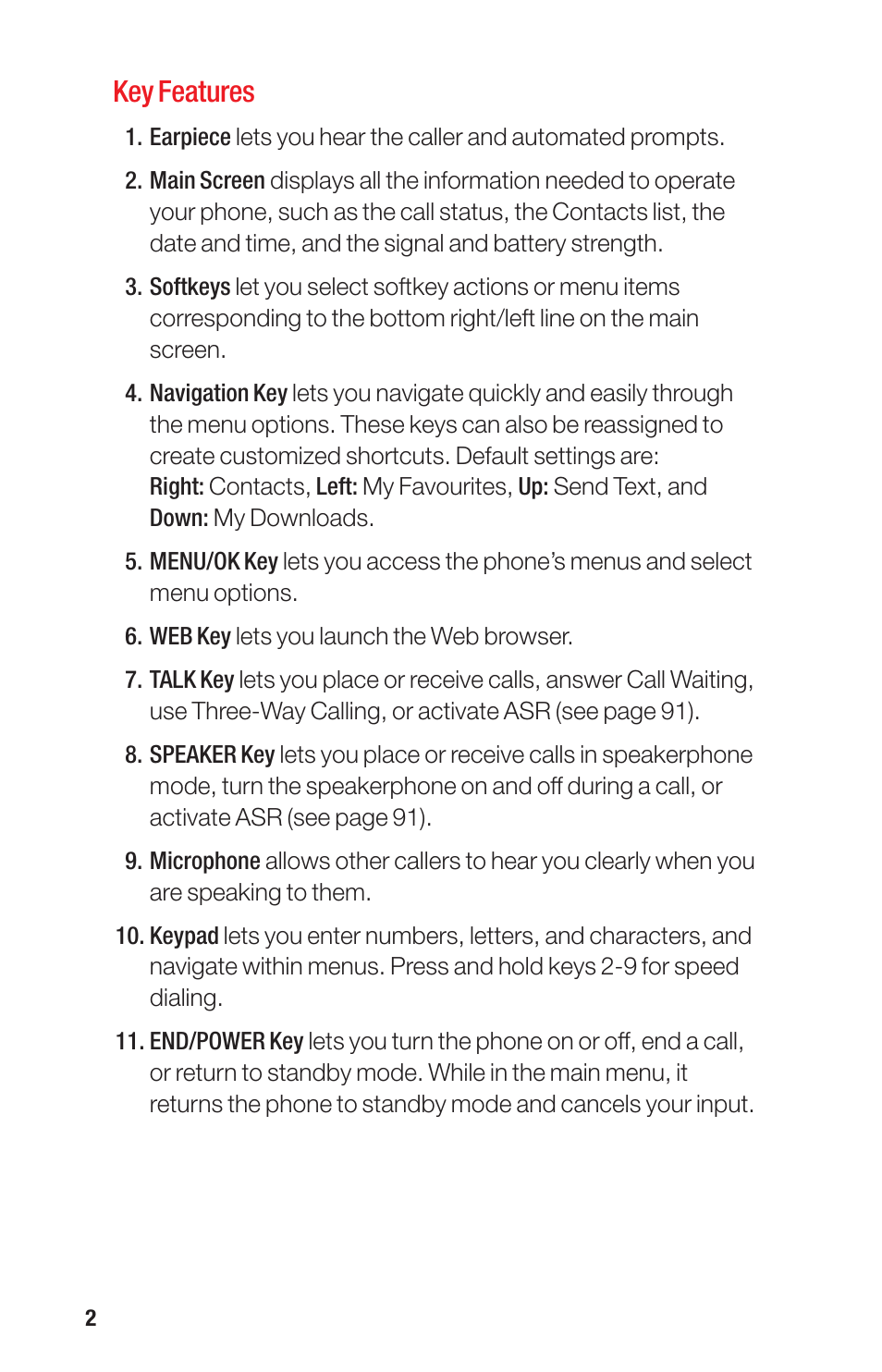 Key features | Sanyo PRO-700 User Manual | Page 6 / 133