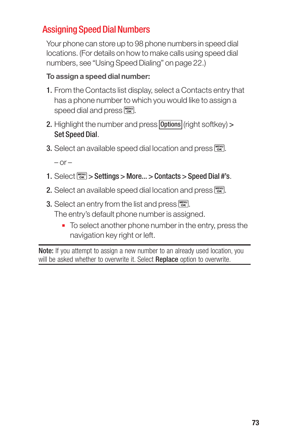 Assigning speed dial numbers | Sanyo PRO-700 User Manual | Page 77 / 133